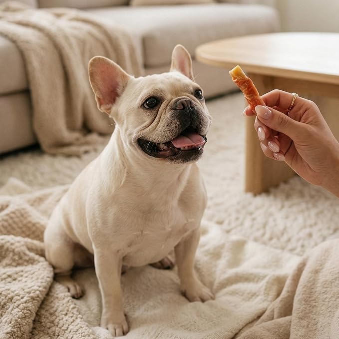 Dog Treats, Chicken Wrapped Sweet Potato, Soft Rawhide-Free Chews for Puppies & Small Dogs, 25 oz