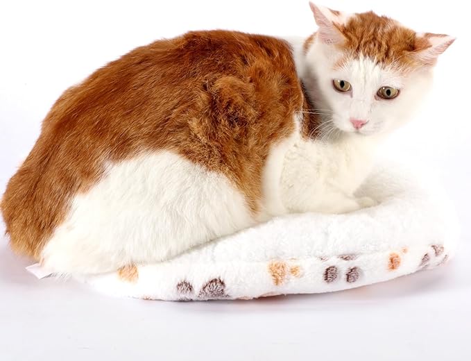 SHENGOCASE 2-Pack 15“ Round Soft Cat Kneading Pillow Cushion Bed for Cat Small Dog House Perch Shelf, Pad Padding for Cage Kennel