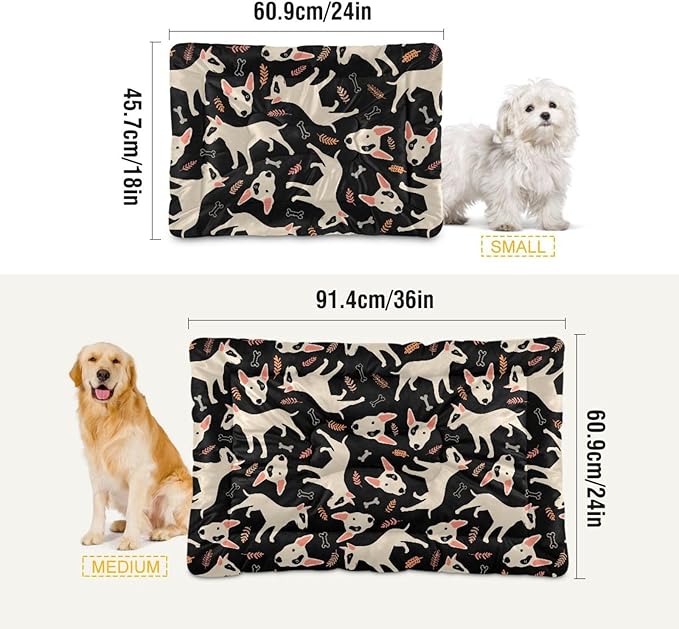 Pet Bed Cute Dog Dog Bed Mat Absorbing Non Slip Pad Pet Sleeping Mat for Small, Medium, and Large Dogs Puppy Cat 36 in x 24 in