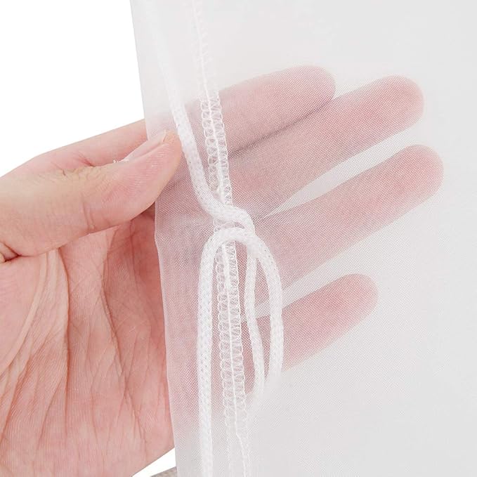 ALEGI Aquarium Filter Media Bag Extra Fine, Reusable 180 Micron Drawstring Mesh