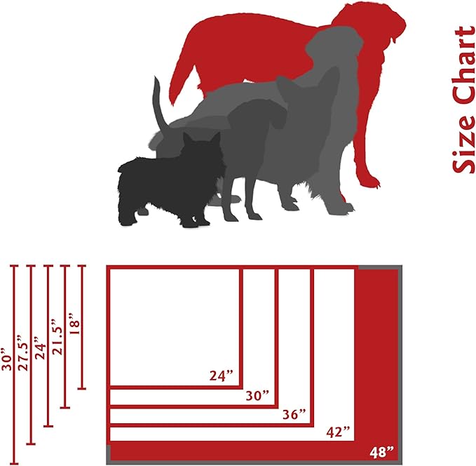 48" Charlie Gray Crate Dog Bed Mat By Majestic Pet Products