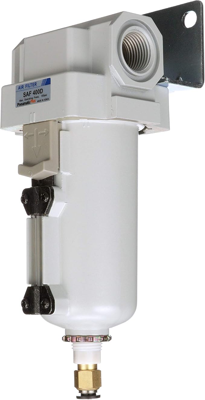 PneumaticPlus SAF400-N04BD-MEP Compressed Air Filter 1/2" NPT, 10 Micron Element