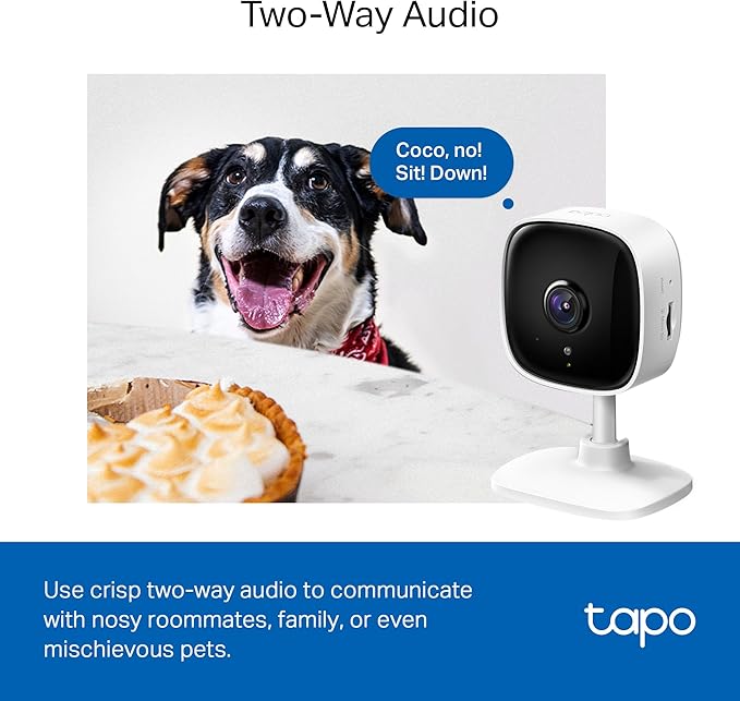 Tapo 1080P Indoor Wired Security Camera - Works as a Baby & Pet Monitor, Motion Detection, 2-Way Audio, Siren, Night Vision, Subscription-Free Local or Optional Cloud, Works with Alexa, C100(4-Pack)