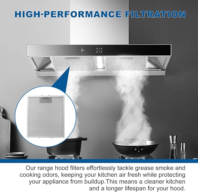 Range Hood Filter Replacement 12" x 10.5"W10169961A