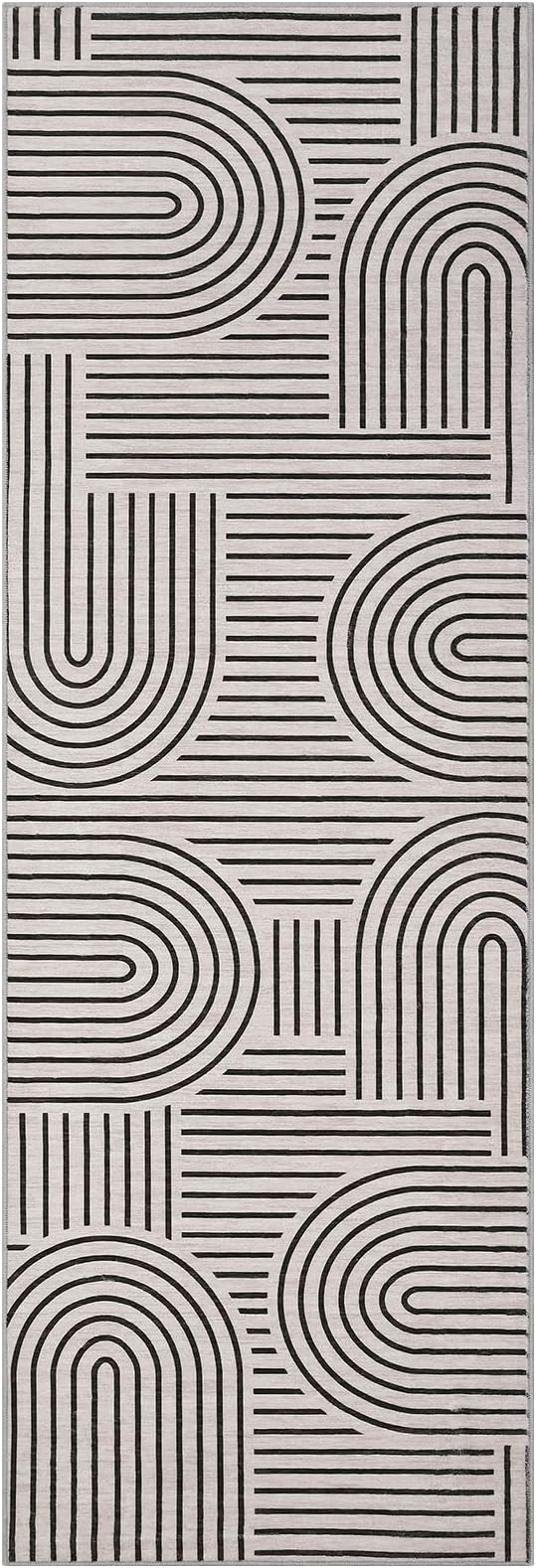 ROYHOME Modern Rug 2x6 Runners for Hallways, Abstract Kitchen Runner Rugs Non