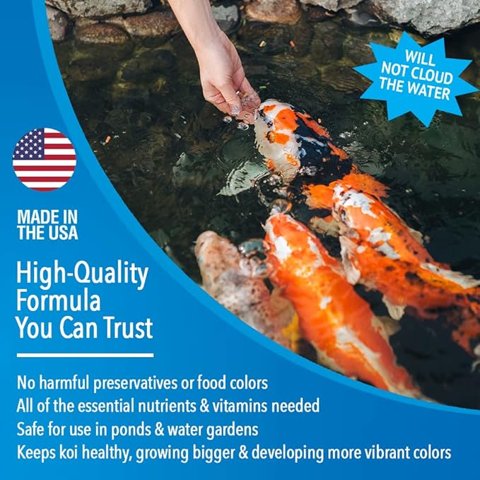 MICROBE-LIFT MLLMPSM Mini Floating Fish Food Pellets for Ponds, Water Gardens, and Fountains, for Small Live Goldfish and Koi, 12 Ounces (Pack of 2)