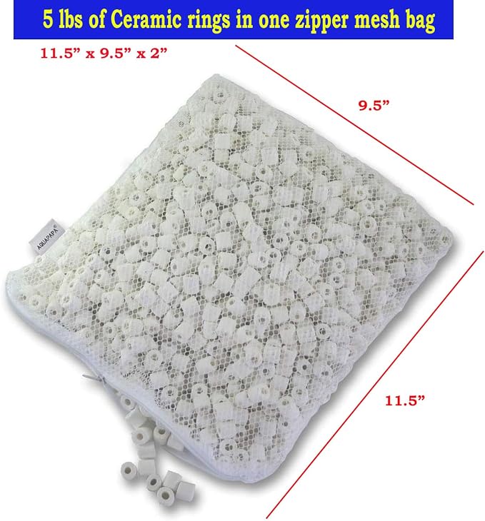 AQUACITY Premier Bulk Bio Ceramic Rings Filter Media