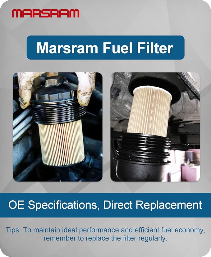 Marsram 6.7 Cummins Fuel Filter Water Separator Set fits