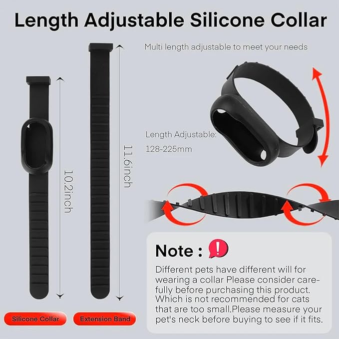 Pet Camera, 1080P Pet Collar Camera with 90 Wide Angle Lens Sports Action for Dogs Cats (White)