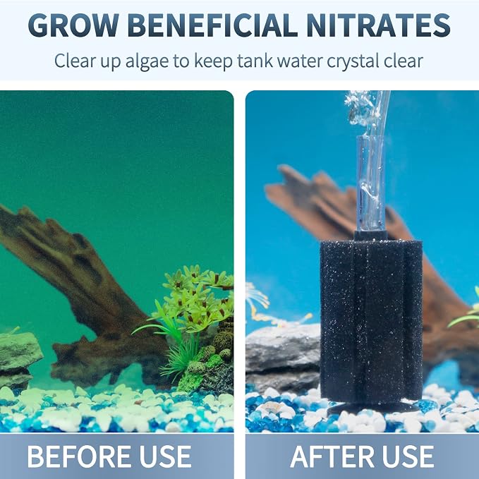 Pawfly Aquarium Bio Sponge Filter Quiet Betta Fry Shrimp and Small Fish Foam