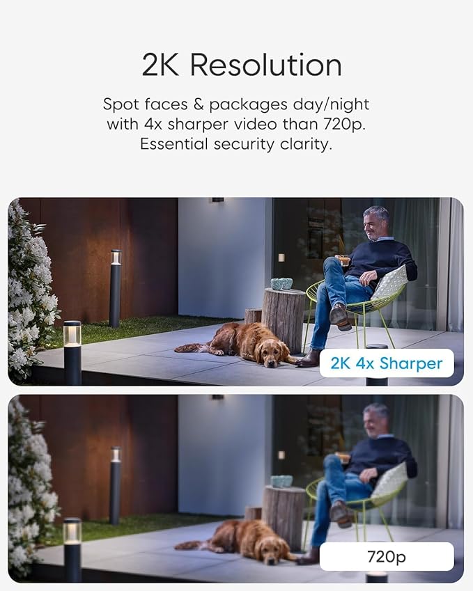 VSTARCAM 2K Solar Security Camera Wireless Outdoor, Free Cloud & SD Storage, No-Drill Magnetic Mount, 5G/2.4G Dual-Band WiFi 6, Motion Alerts, 6-Month Battery, Color Night Vision, IP66, 2-Way Talk
