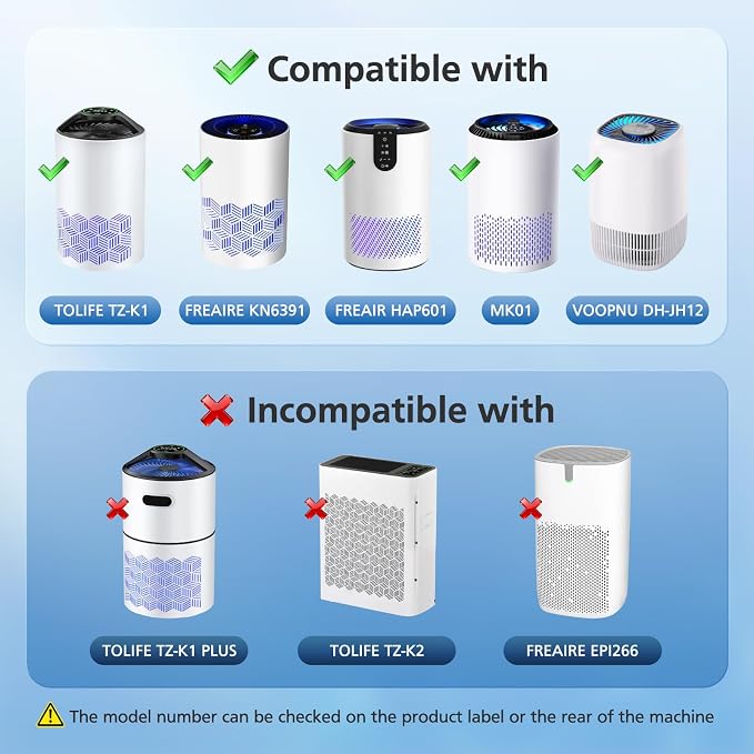 3 Pack TZ-K1 Replacement Filter Compatible