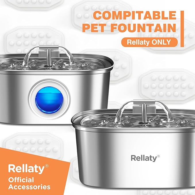 Official Cat Fountain Filters (12 Filters +12 Sponges)