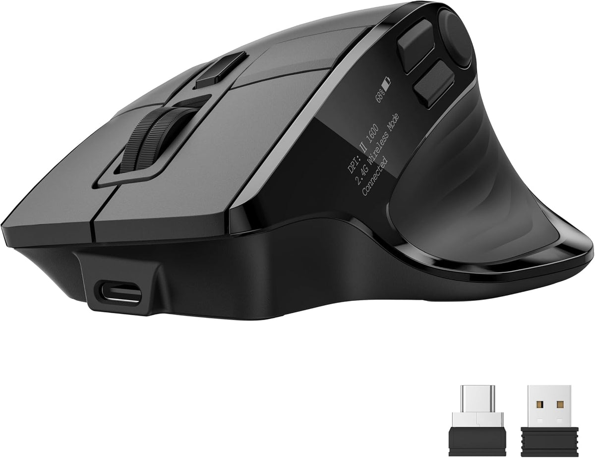 Acer Wireless Mouse for Laptop, Computer Mouse Ergonomic for 4 Devices