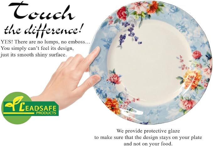 Tudor Royal 16-Piece Porcelain Round Dinnerware Set, Service