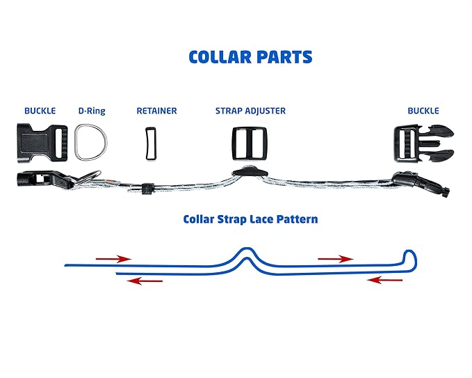 MS-5 Automatic Pet Door Collar, Genuine High Tech Pet Brand Dog Collar for Power Pet Doors - Deluxe Strap (Mac, Large) - DC-MAC-MS5-L