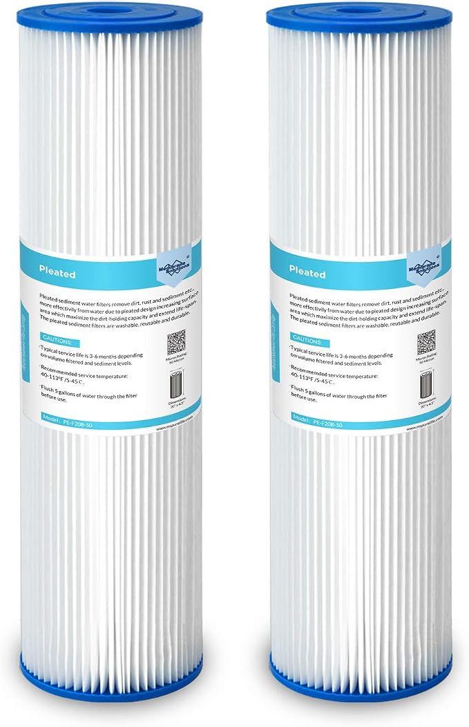 Membrane Solutions 50 Micron Whole House Sediment Water Filter Replacement