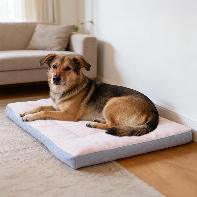 Dog Bed,pet Beds & Furniture,Machine-Washable Cushion for Dogs and Cats,Suitable for Dogs, Floor Furniture Use Pink L