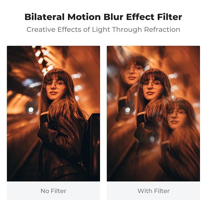 K&F CONCEPT 58mm Bilateral Blur Ghost Motion Filter Super Speed Effects