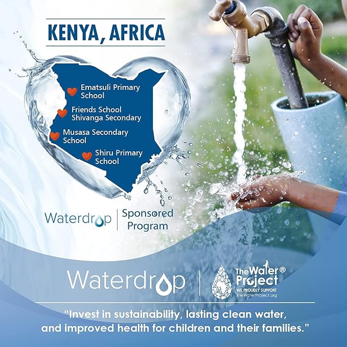 Waterdrop Replacement for Brita® Filters, Dispensers, NSF Certified Pitcher