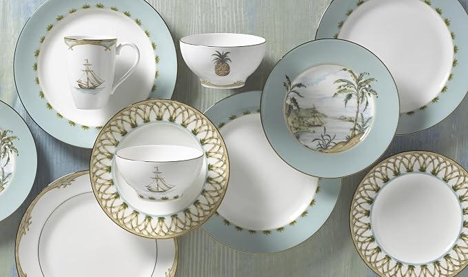 Lenox British Colonial Tradewind Porcelain Mug Set