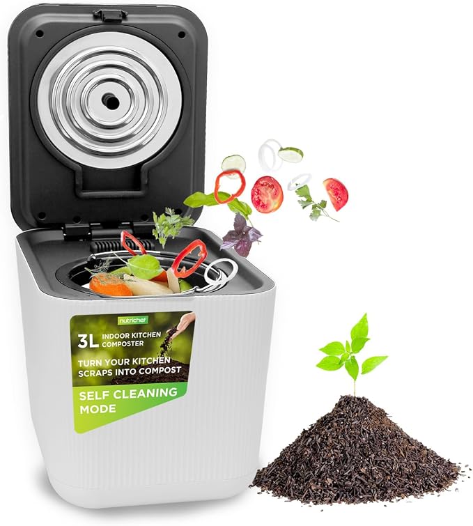 Nutrichef 3L Electric Kitchen Composter