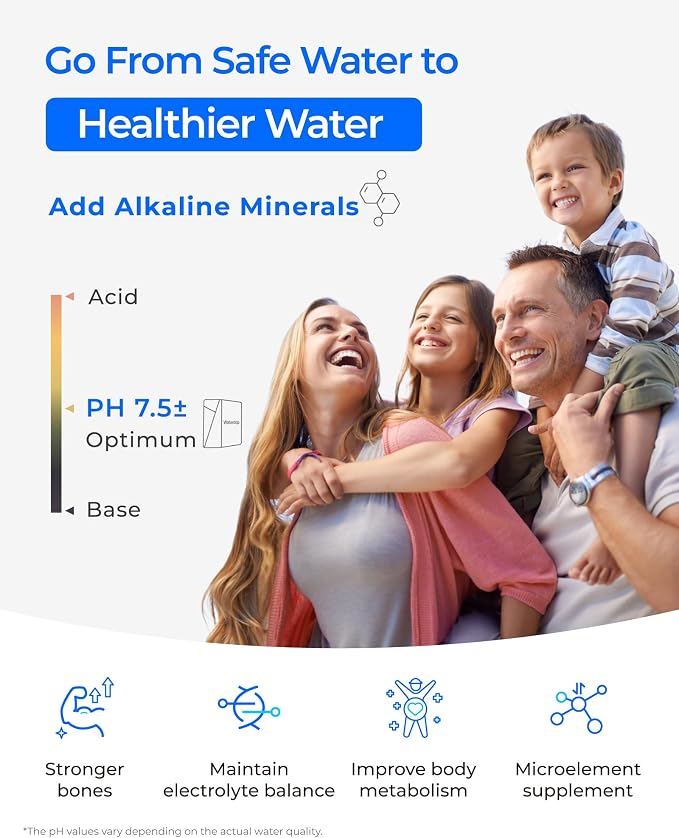 Waterdrop X8-Alkaline Mineral pH+ Tankless Reverse Osmosis System, NSF/ANSI