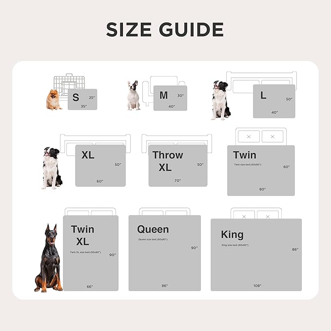 Bedsure Waterproof Dog Blankets and Calming Dog Bed for Small Dogs