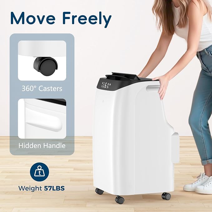 12000 BTU Portable Air Conditioners Cools Up to 500 Sq.Ft, Portable AC Unit