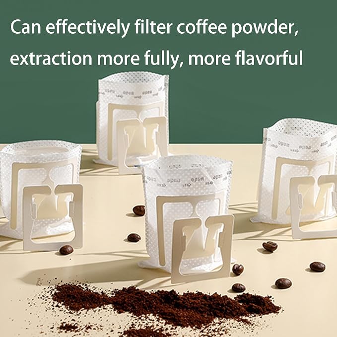 100PCS Portable Coffee Filter Paper Hanging Ear Drip Coffee Single Drinker