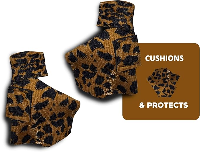 Duck Shoes for Injured Feet – Protective Neoprene Footwear for Ducks, Protective Shoes for Birds with Injured feet, Bumblefoot Relief - Medium, 3.5” Max. Inside Width - Leopard