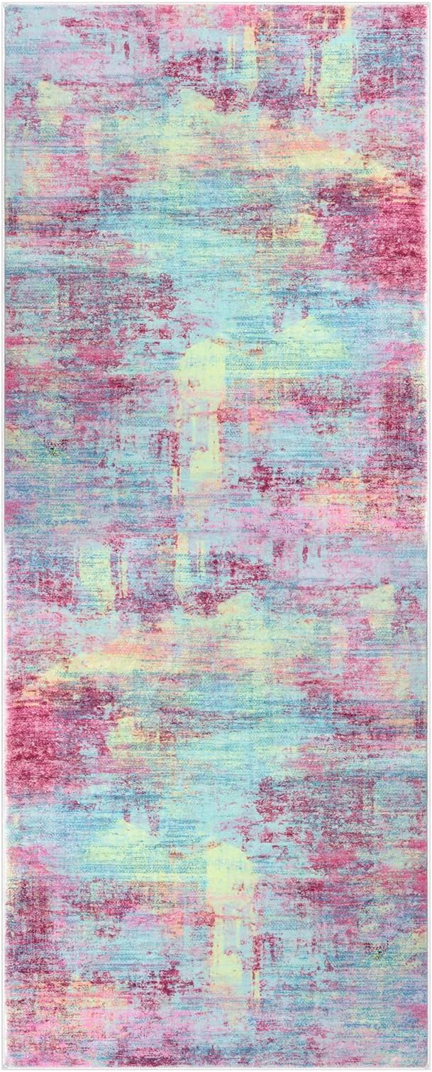 IOHOUZE Abstract Runner Rug 2x5 Ft Washable Runners