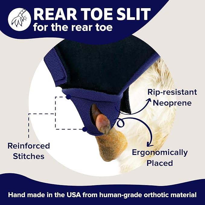 Duck Shoes for Injured Feet – Protective Neoprene Footwear for Ducks, Protective Shoes for Birds with Injured feet, Bumblefoot Relief - XL, 5.75” Max. Inside Width - Navy