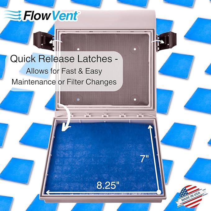 Indoor Dryer Vent Kit | Dual Filter Lint Trap