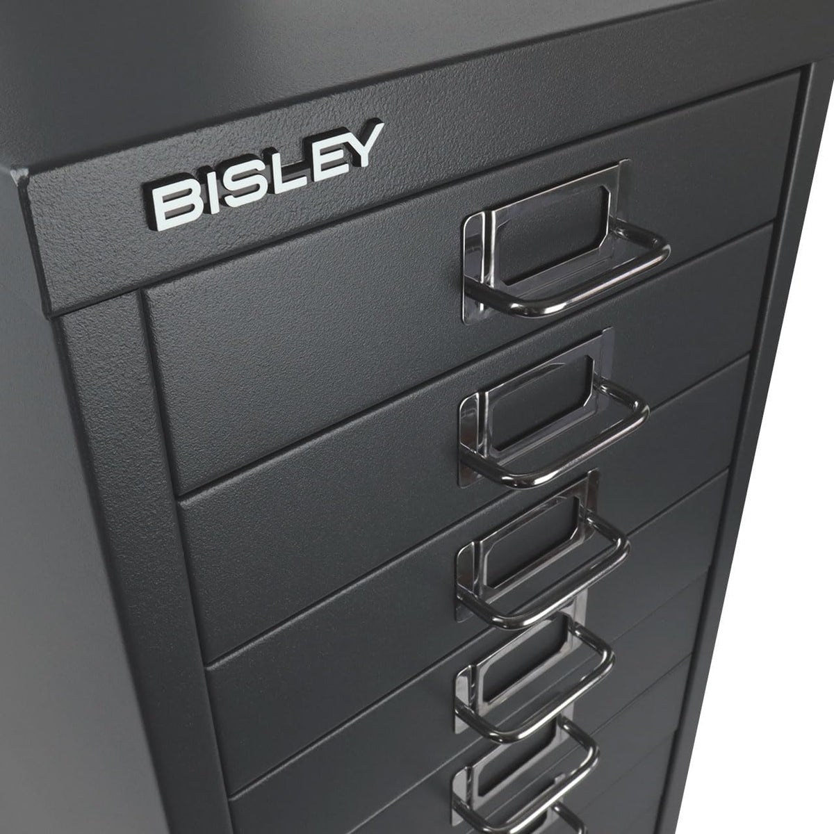 Bisley 10-Drawer Steel MultiDrawer Cabinet - Anthracite Grey