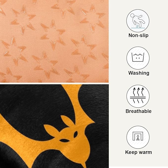 Halloween Bats Pet Bed Cute Dog Bed Mat Absorbing Non Slip Pad Pet Sleeping Mat for Small, Medium, and Large Dogs Puppy Cat 24 in x 18 in
