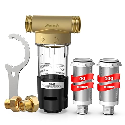 Frizzlife 40&100 Micron Spin Down Sediment Filter