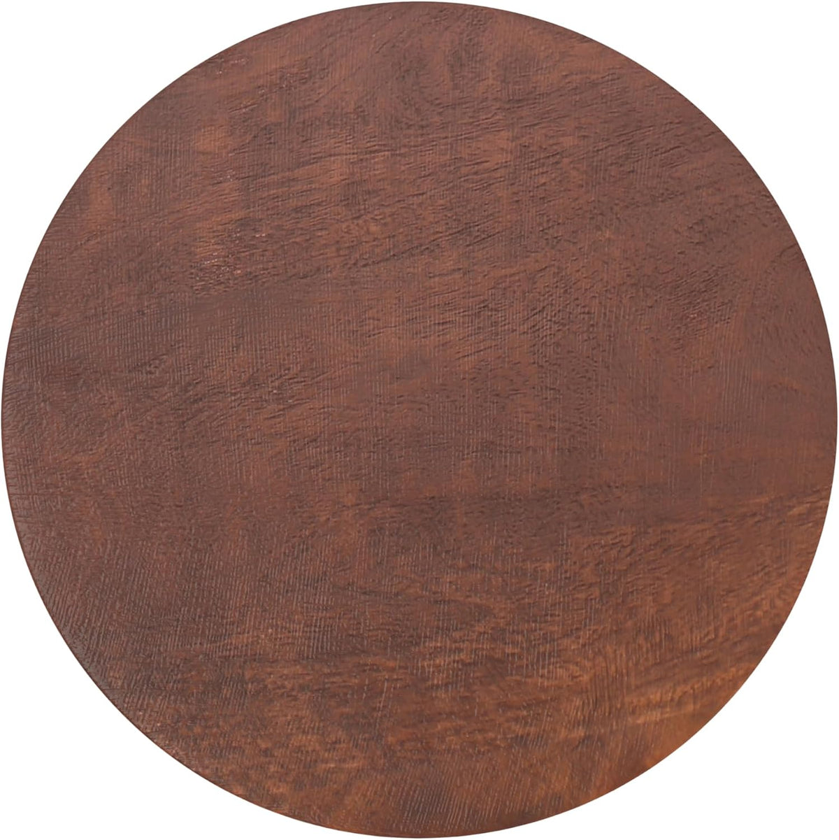 SIMPLIHOME Boyd 13" Wide Solid Wood Round End Table in Warm Dark Brown