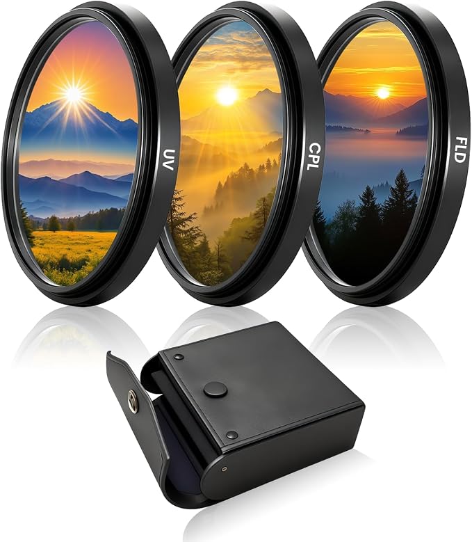 3 Pack Universal Lens Filter Kit 40.5mm