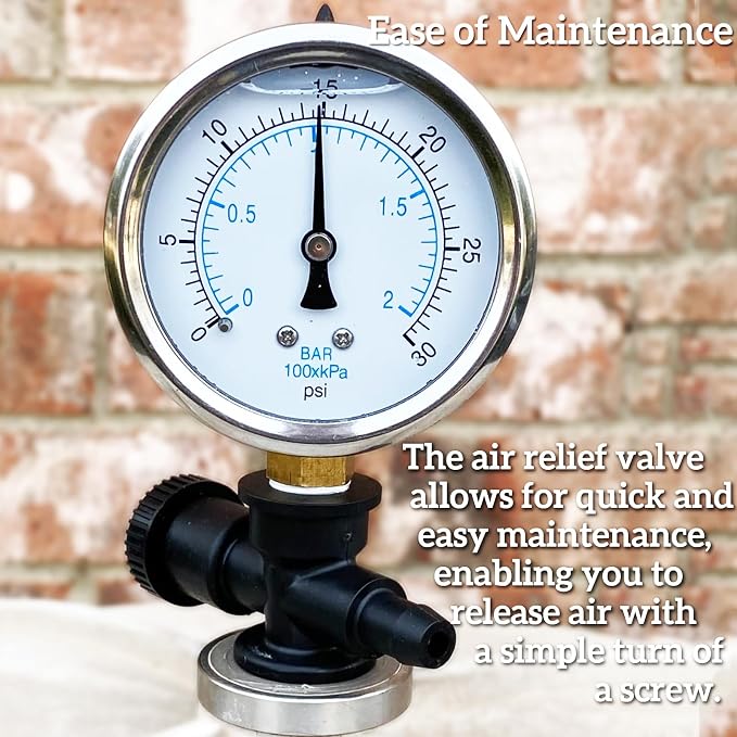 DEX2400S Air Relief Valve and Gauge Adapter Assembly Compatible