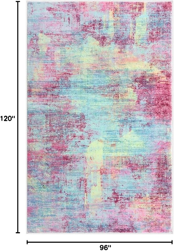 IOHOUZE Abstract Area Rugs 8x10 Ft Washable Large Rugs