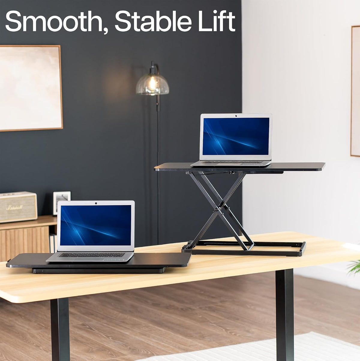 VIVO Black 30 in Single Top Keyboard and Mouse Riser, DESK-V030A