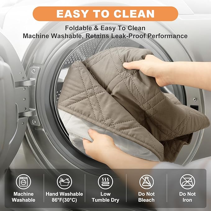 100% Waterproof Dog Couch Protector, Triple-Layer Waterproof Dog Bed Cover Pet Blanket Reversible 2-Tone Sofa Shield, Non-Slip Furniture Guard for Pets(35×71 Inch, Khaki+Off White)
