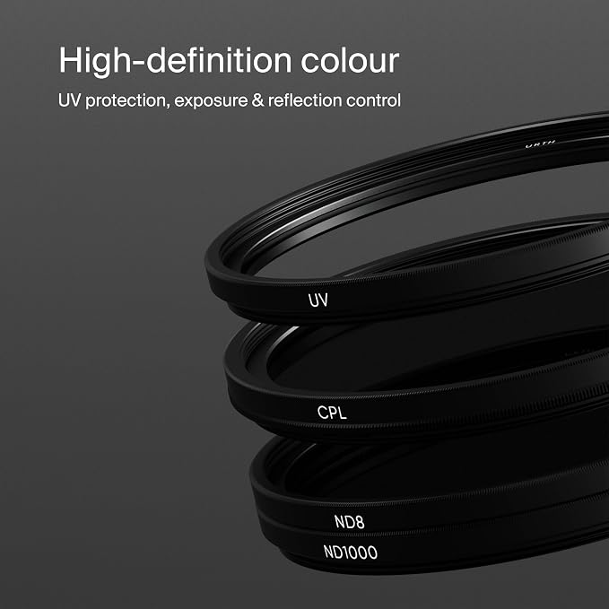 Urth 82mm UV, Circular Polarizing, ND1000 Lens Filter Kit