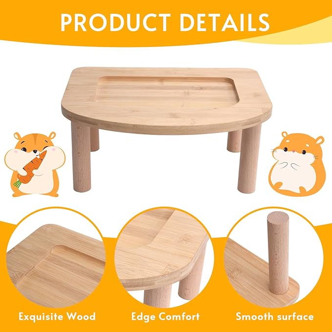 Hamster Wheel Platform, Hamsters Wheel Platform Compatible with Niteangel Medium Hamsters Running Wheels Featuring Raised Edges for Enhanced Stability