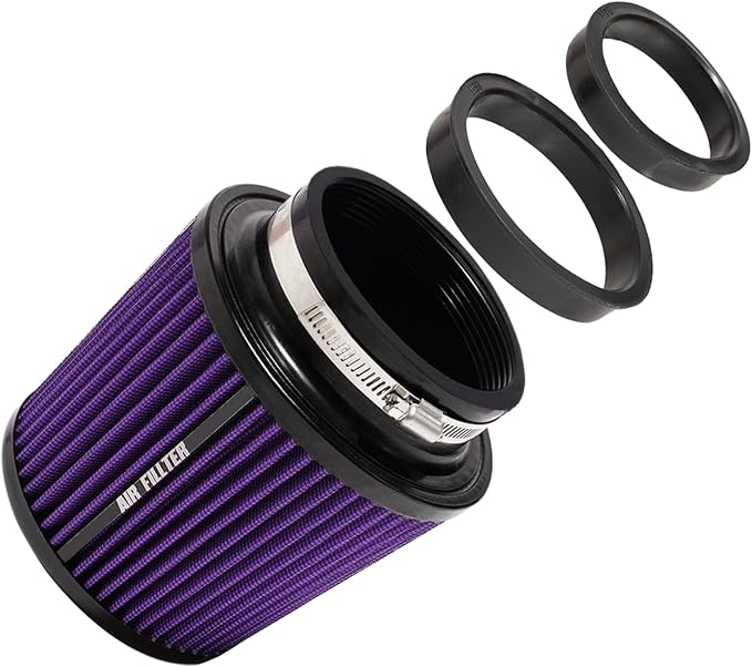 3" 3.5" 4" Inlet Car Replacement Cold Air Intake Filter 76mm 89mm 102mm 3 Sizes