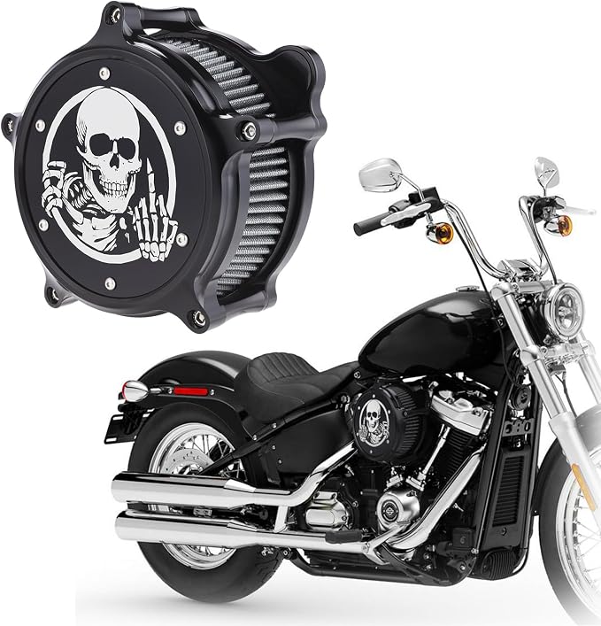 Motorcycle Air Filter Skull Style Air Cleaner