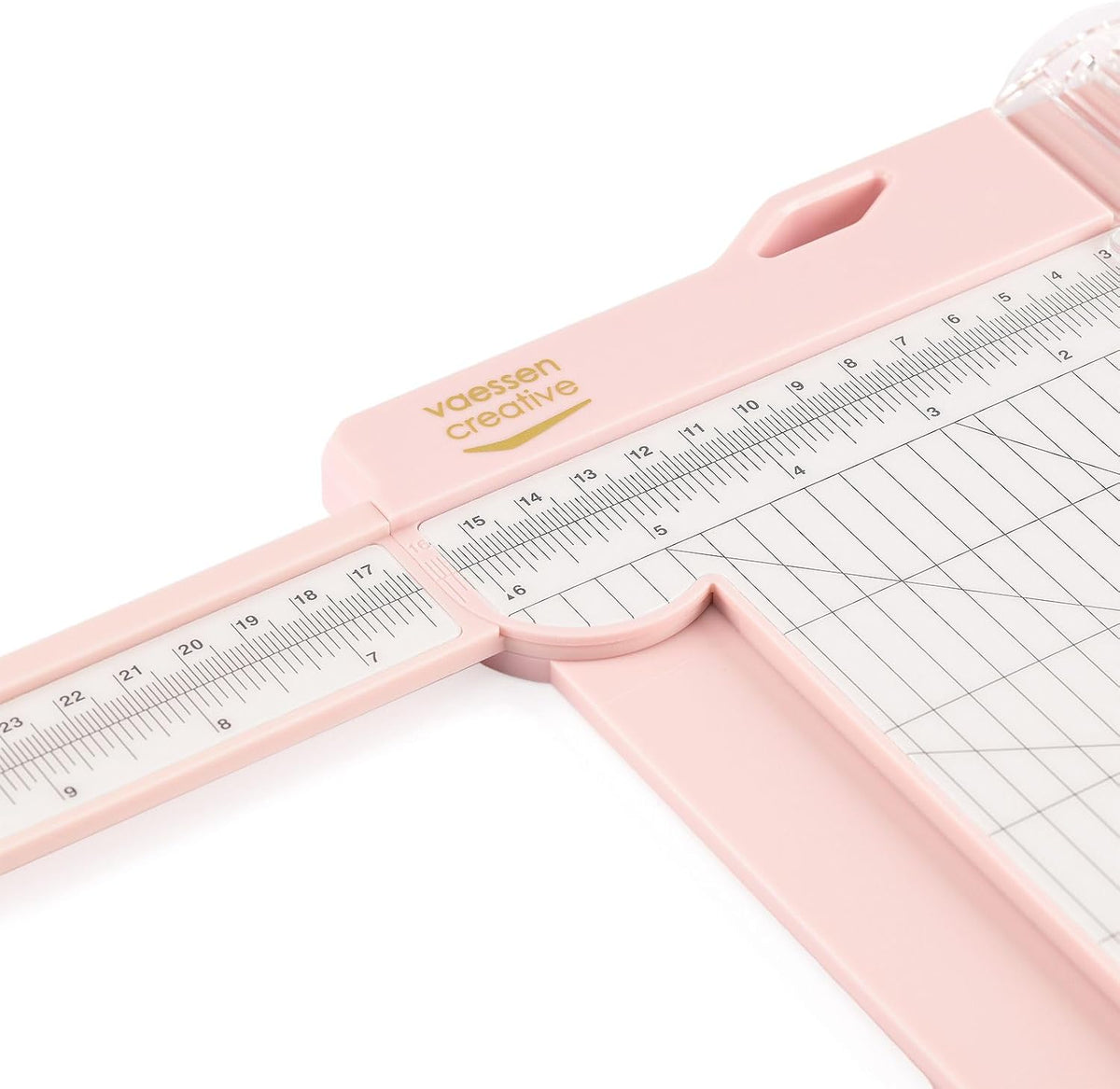 Vaessen Creative Trimmer and Scoring Board 6" for Scrapbooking, Cardmaking and Other Paper Crafts, Pink, 15,2 x 30,5 cm