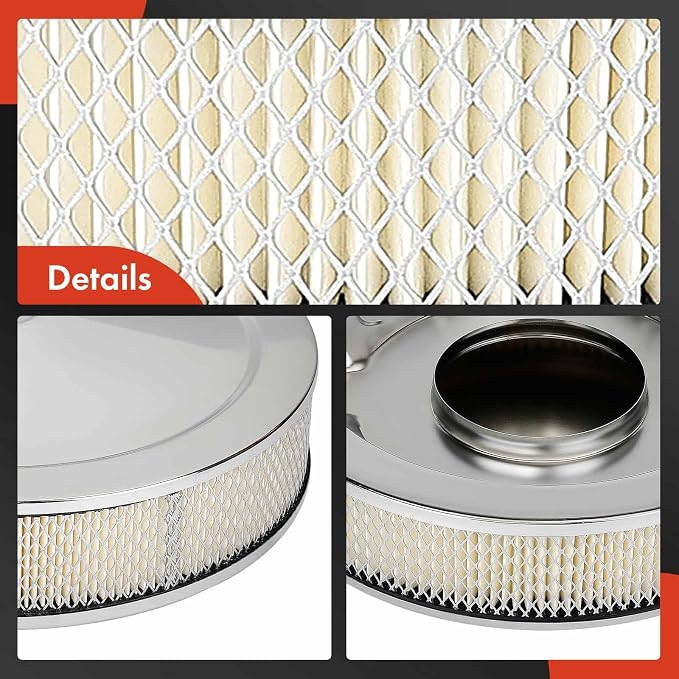 A-Premium Universal Air Cleaner Filter Assembly