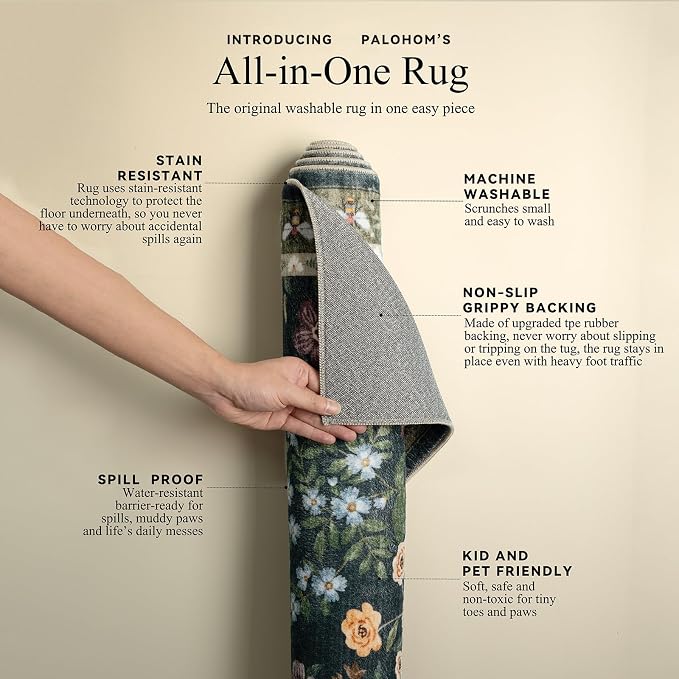 Washable Kitchen Rug Runners for Hallways: 2'x6' Runner Rugs